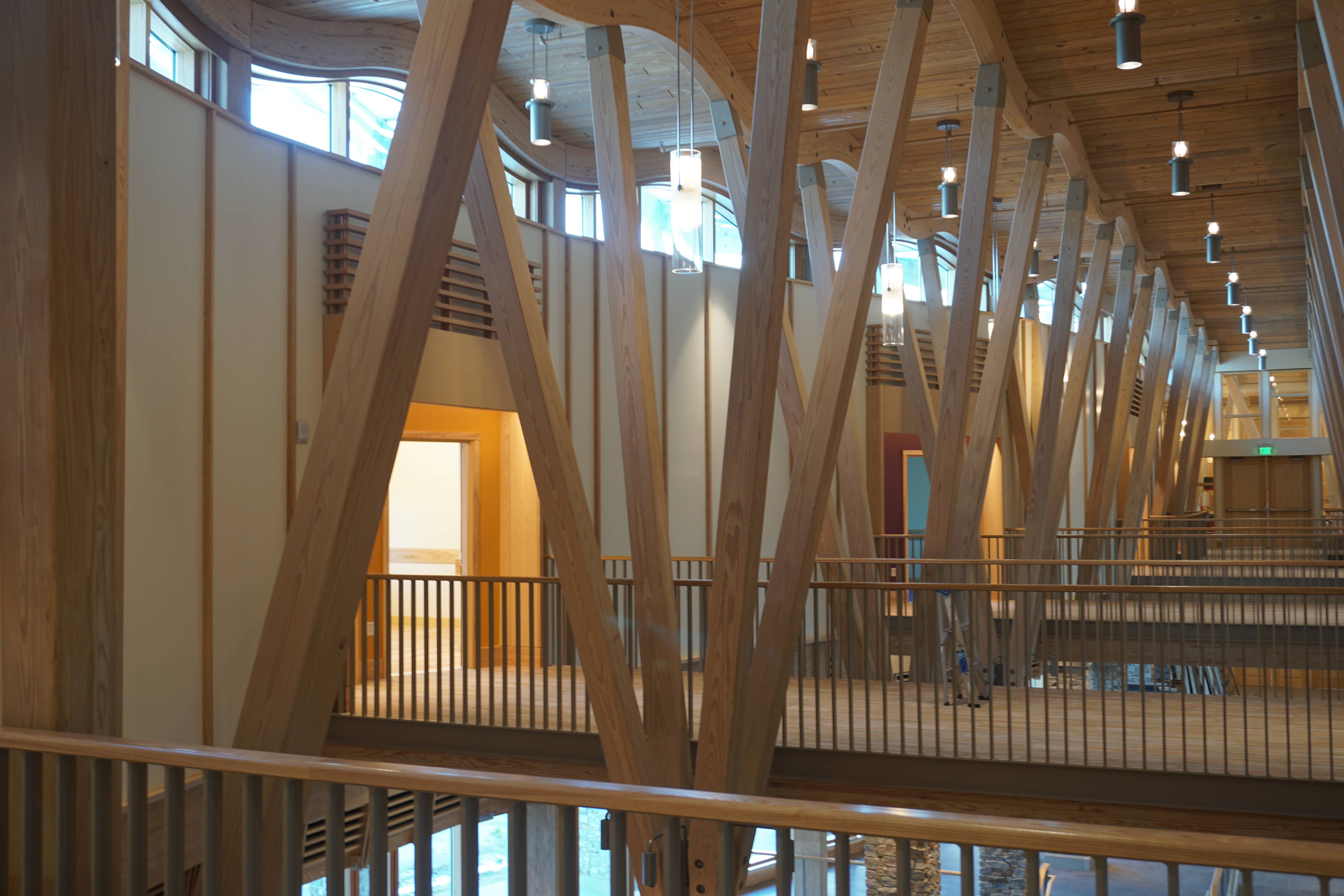 Groton Hill Music School — interior woodwork view 3